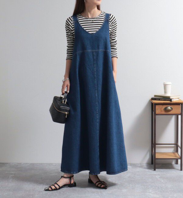 fredy emue「デニムジャンスカ」|ワンピース|ブルー