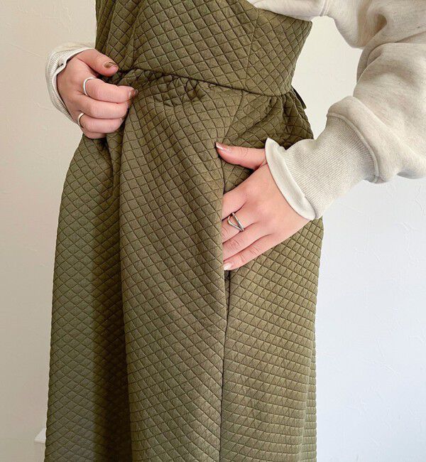 fredy emue「キルティングカットキャミワンピース」|ワンピース|