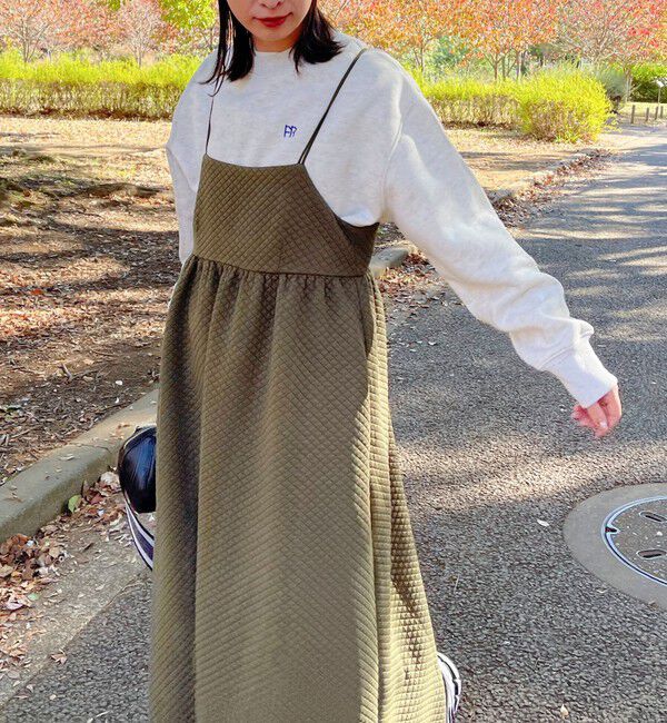 fredy emue「キルティングカットキャミワンピース」|ワンピース|