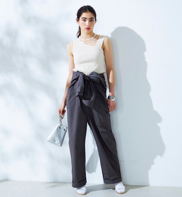 fredy emue「ニットライクテレコアシメタンクトップ」|Tシャツ・カットソー|