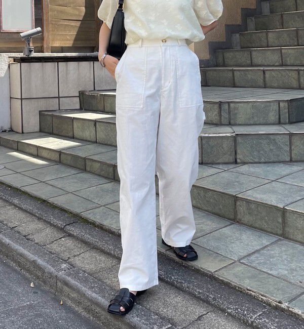 fredy emue「コットンラチネペインターパンツ」|チノ|