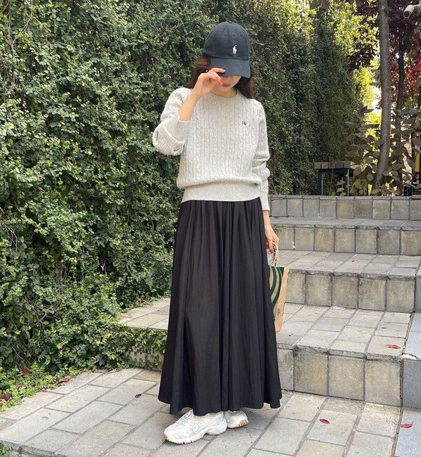 fredy emue「ウール混FR刺繍ケーブル柄ニットプルオーバー」|ニット・セーター|