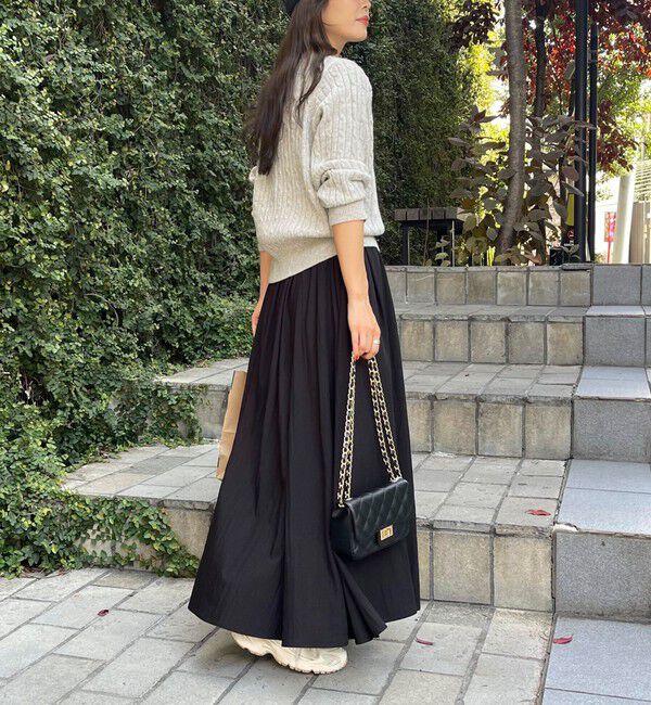 fredy emue「ウール混FR刺繍ケーブル柄ニットプルオーバー」|ニット・セーター|