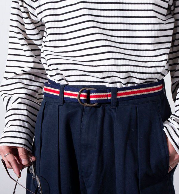 GLOSTER「【GLOSTER/グロスター】IVY Dリングテープベルト リングベルト」|ベルト|