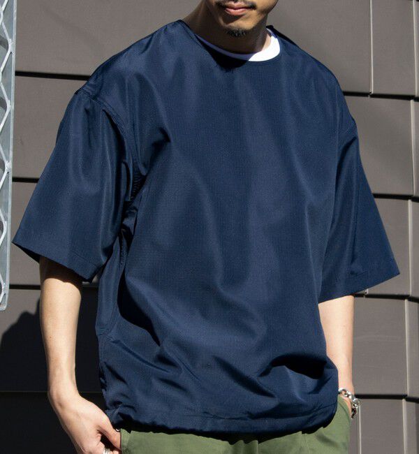 GLOSTER「【TAION/タイオン】GLOSTER別注 ミリタリー Ripstop 半袖Tシャツ」|Tシャツ・カットソー|ネイビー