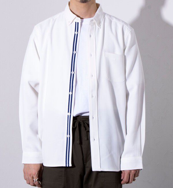 GLOSTER「【ビジカジ対応】【GLOSTER/グロスター】ニットテープ 鹿の子 ボタンダウンシャツ」|シャツ・ブラウス|