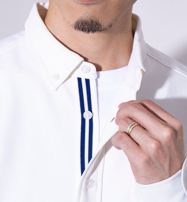 GLOSTER「【ビジカジ対応】【GLOSTER/グロスター】ニットテープ 鹿の子 ボタンダウンシャツ」|シャツ・ブラウス|