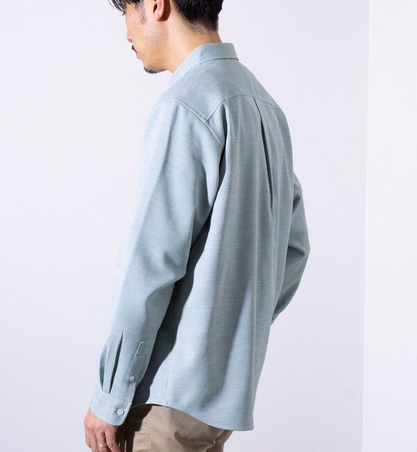 GLOSTER「【ビジカジ対応】【GLOSTER/グロスター】ニットテープ 鹿の子 ボタンダウンシャツ」|シャツ・ブラウス|