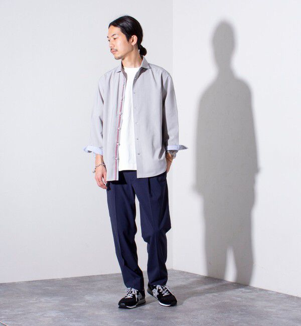 GLOSTER「【GLOSTER/グロスター】COOLMAX ポリトロスラックス イージーパンツ」|チノ|