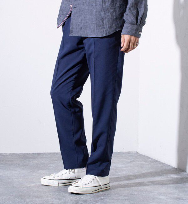 GLOSTER「【GLOSTER/グロスター】COOLMAX ポリトロスラックス イージーパンツ」|チノ|