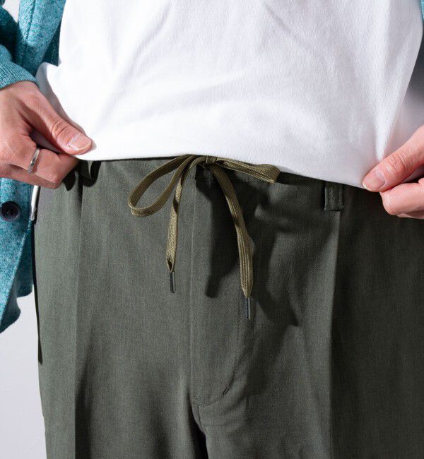 GLOSTER「【GLOSTER/グロスター】COOLMAX ポリトロスラックス イージーパンツ」|チノ|