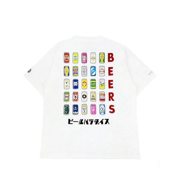 GLOSTER「【YOIDORE/ヨイドレ】ビールパラダイスTEE クルーネックTシャツ バックプリント」|Tシャツ・カットソー|ホワイト