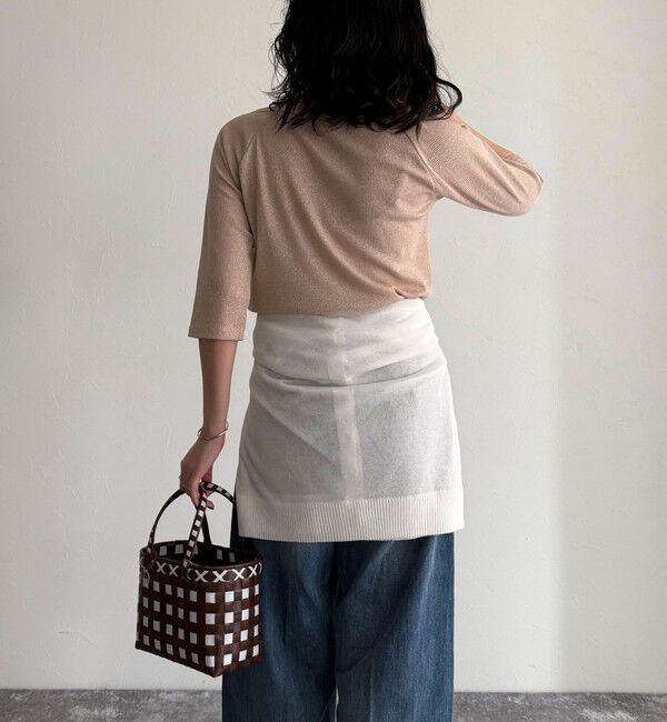 fredy emue「ラメテレコボートネックカットソー」|Tシャツ・カットソー|