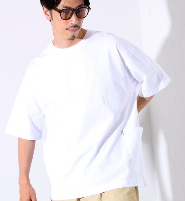GLOSTER「【GLOSTER/グロスター】バックステッチ サイドポケットTシャツ ビックシルエット」|Tシャツ・カットソー|
