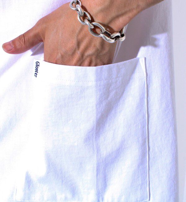 GLOSTER「【GLOSTER/グロスター】バックステッチ サイドポケットTシャツ ビックシルエット」|Tシャツ・カットソー|