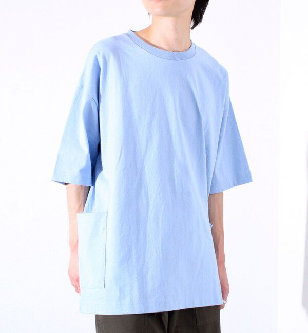 GLOSTER「【GLOSTER/グロスター】バックステッチ サイドポケットTシャツ ビックシルエット」|Tシャツ・カットソー|