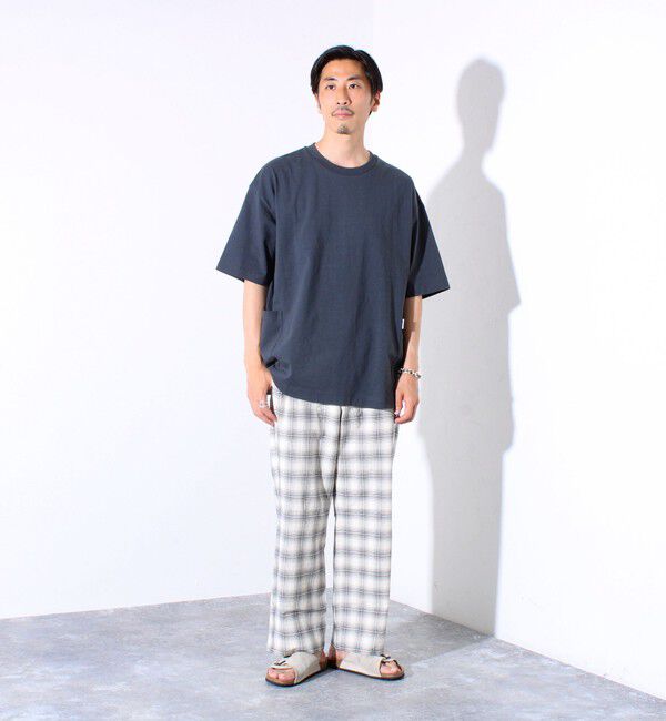 GLOSTER「【GLOSTER/グロスター】バックステッチ サイドポケットTシャツ ビックシルエット」|Tシャツ・カットソー|