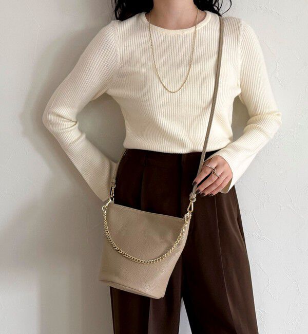 fredy emue「【AULENTTI/オーレンティ】シボレザーバケツチェーン&ショルダーバッグ」|ショルダー・メッセンジャー|