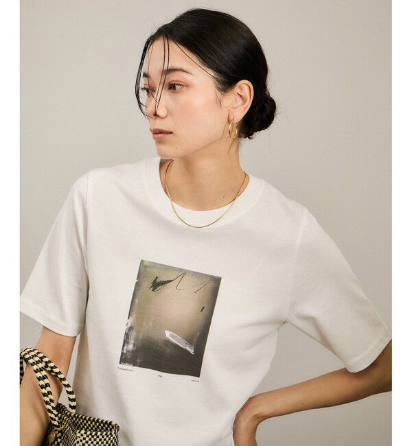 SALON adam et rope'「YASUKO HIRANO ARTプリントコンパクトT」|Tシャツ・カットソー|ホワイト(10)
