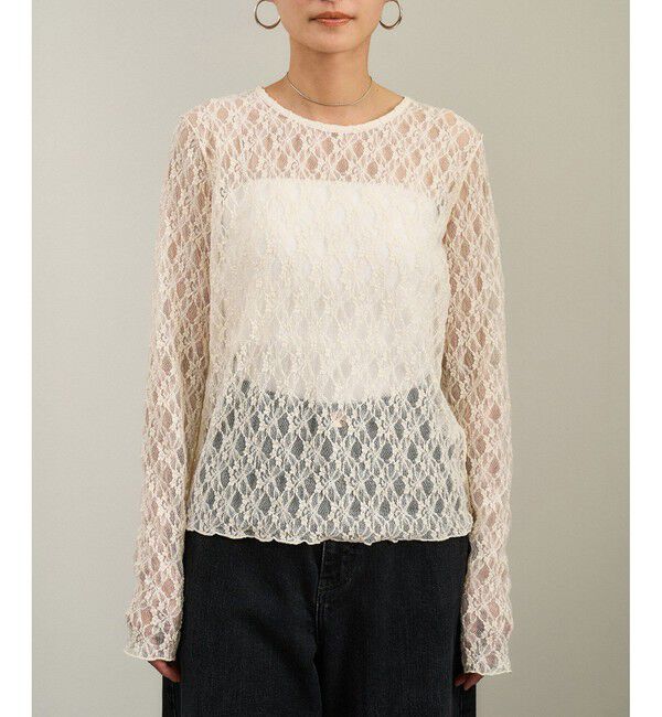 SALON adam et rope'「レースシアートップス［ストレッチ］」|その他|