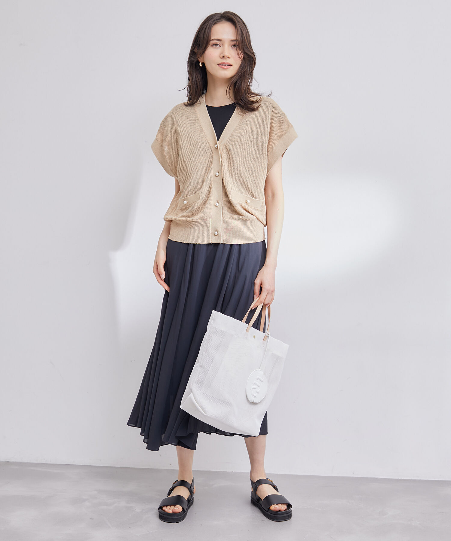 ROPE「【A4対応】コーティングメッシュトートバッグ」|トートバッグ|