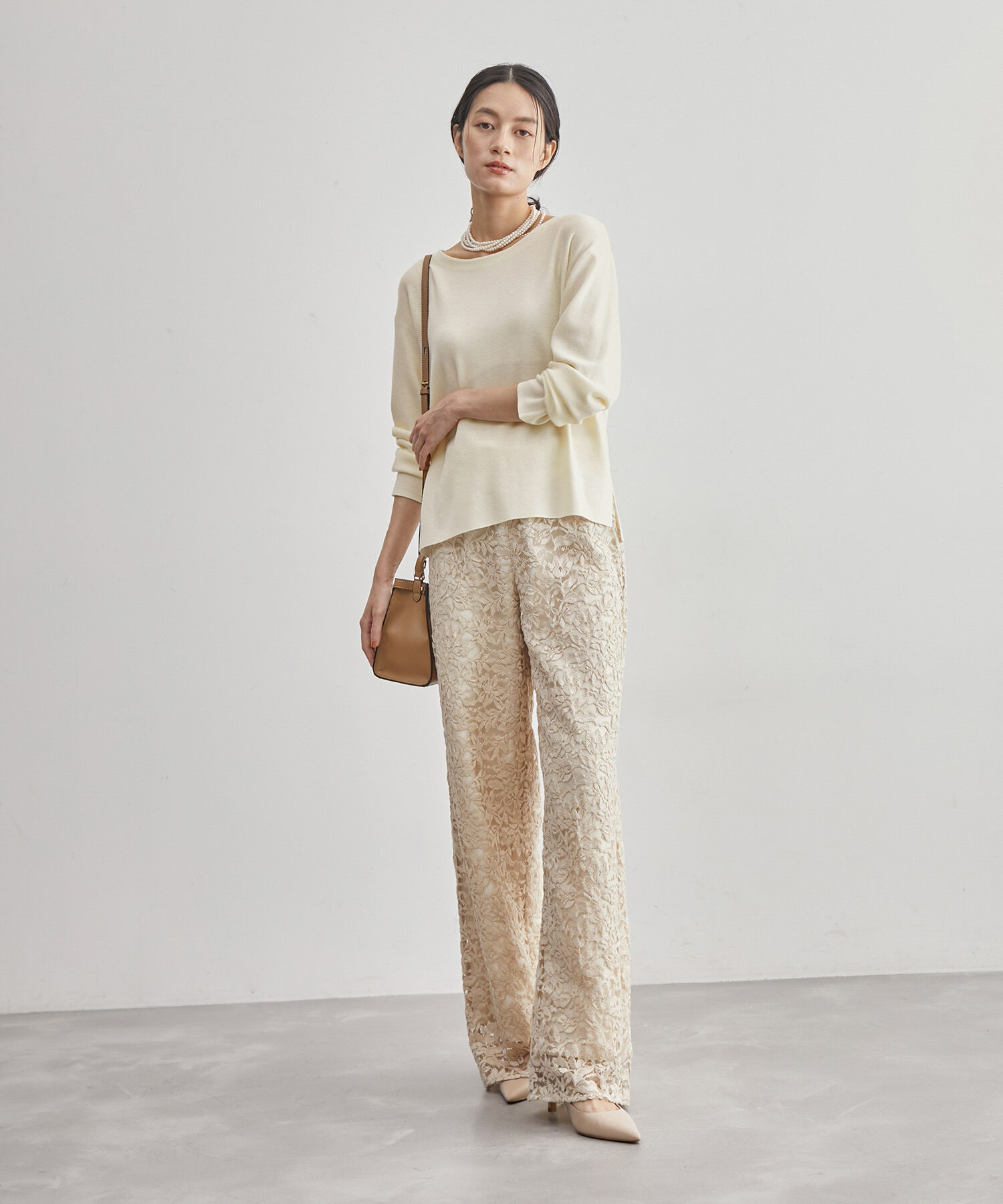 ROPE「ハイゲージニットプルオーバー/一部アンサンブル対応【雑誌掲載】」|ニット・セーター|