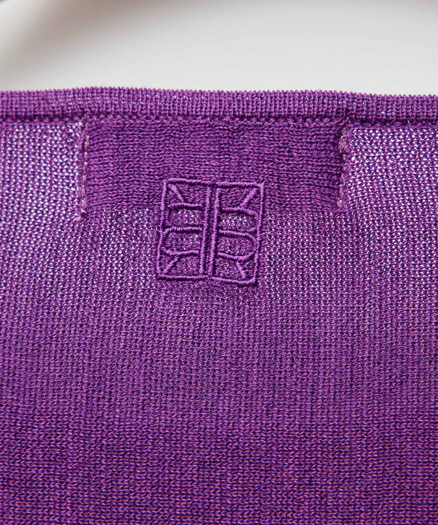 ROPE「【洗える/涼感】シルクコットンクルーネック五分袖プルオーバー【アンサンブル対応】」|ニット・セーター|