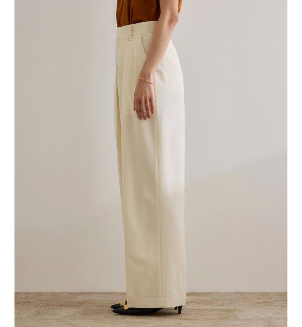 ROPE「【撥水】ウールタックトラウザーパンツ【雑誌掲載】」|チノ|