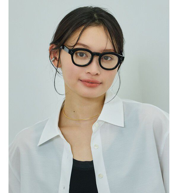 ROPE「【WEB・一部店舗限定】ボストンクリアレンズUVカットグラス/ケースセット」|メガネ|ブラック(01)