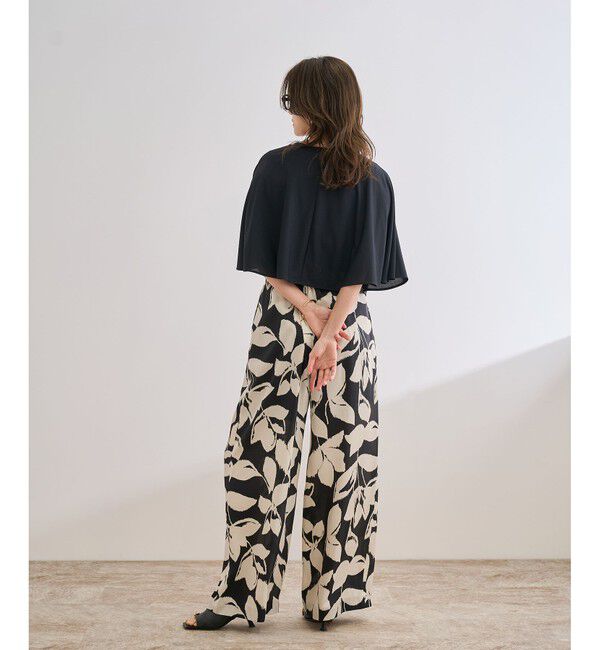 ROPE「【洗える】ケープスリーブ リンキングブラウス」|シャツ・ブラウス|