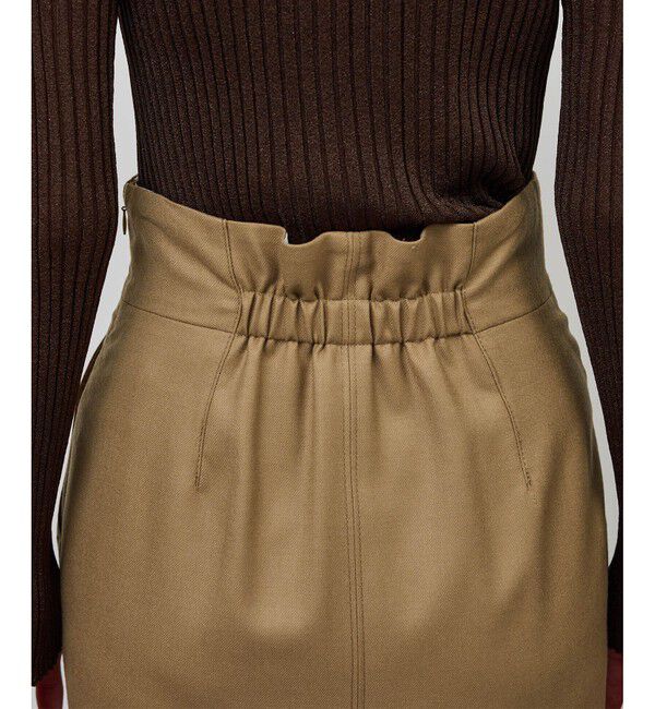 ROPE「[美人スカート]ウールレーヨンポケット付きタイトスカート(無地)/イージーケア・セットアップ対応」|スカート|