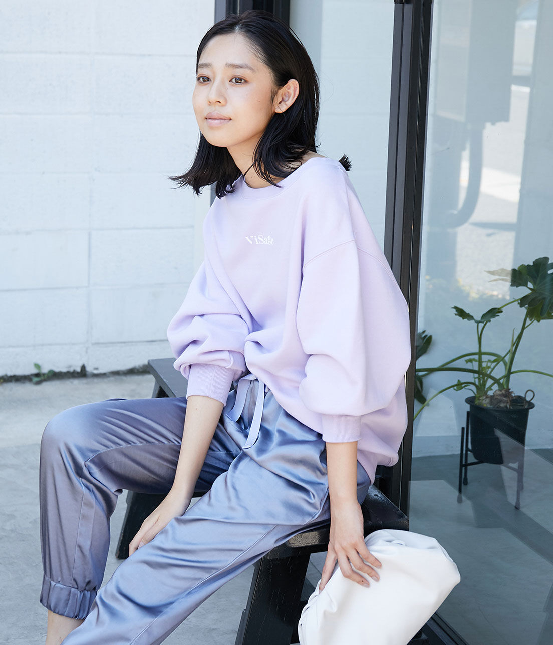 VIS「【ViSage】裏毛起毛スウェットシャツ」|ルームウェア|