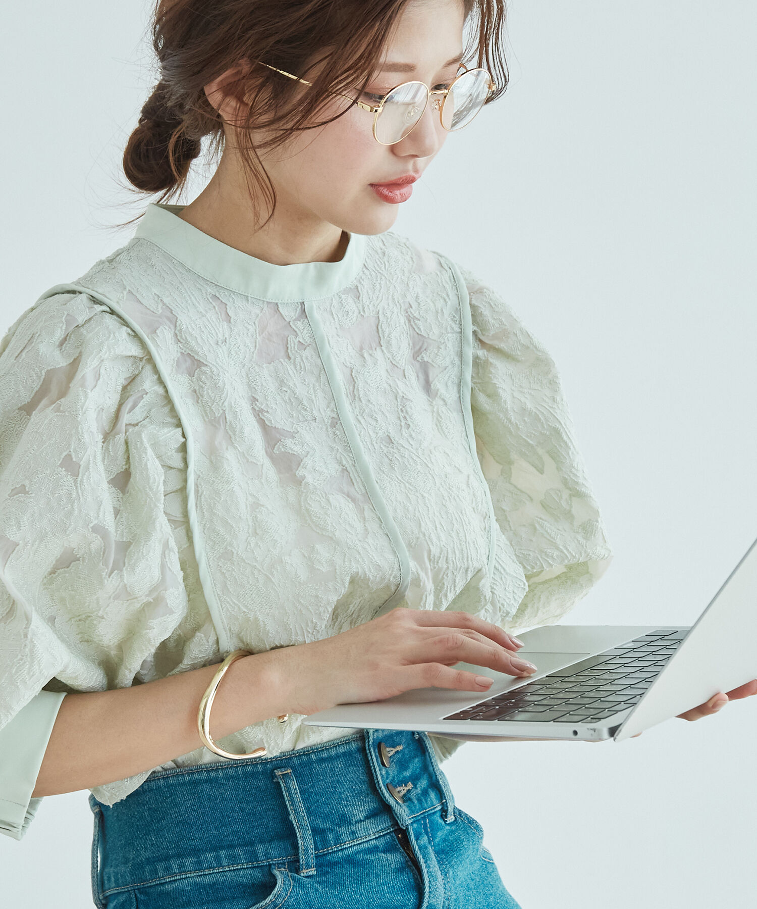 VIS「【ブルーライトカット・曇り止め加工】メタルフレームファッショングラス」|メガネ|