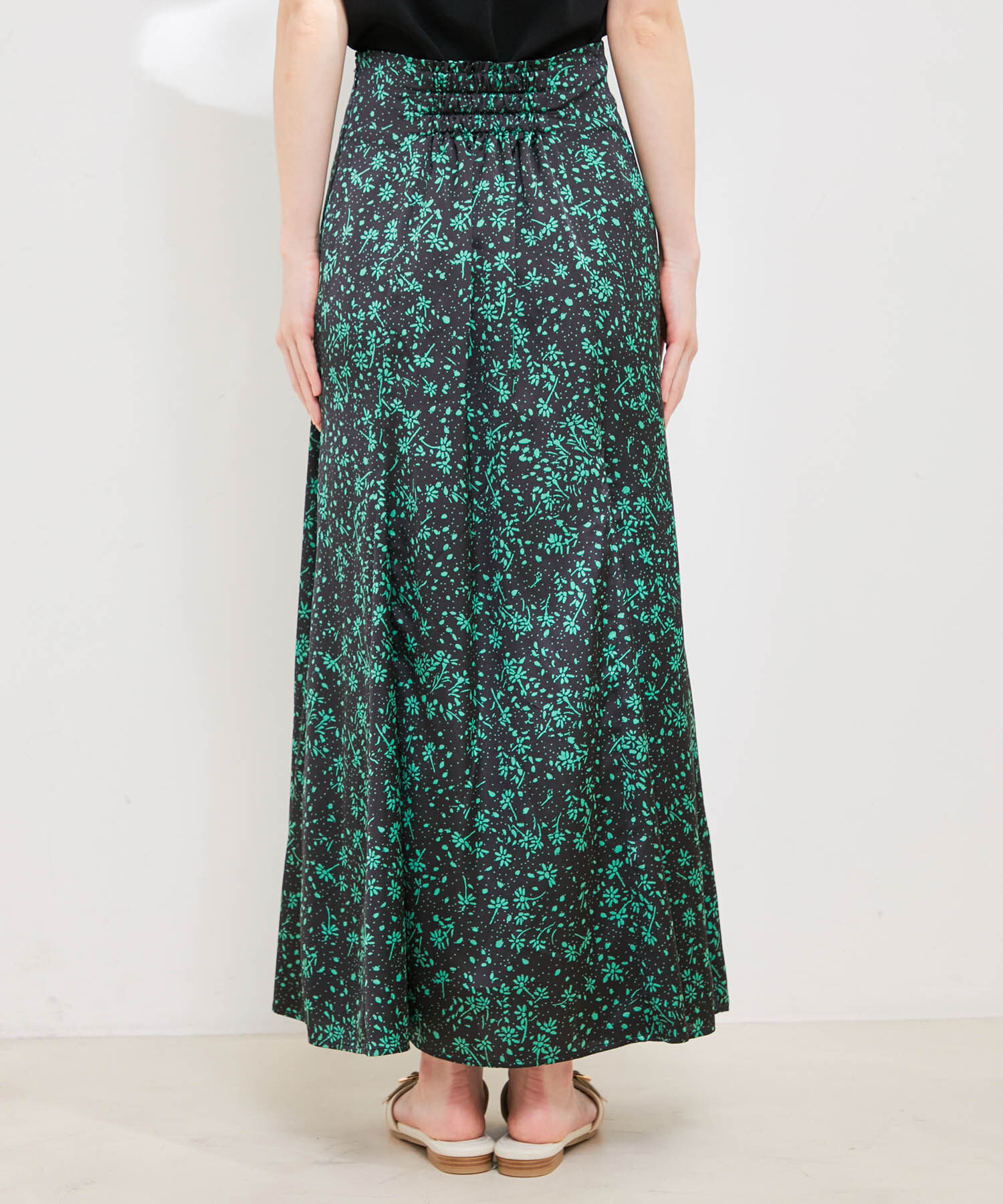 VIS「フラワープリントナローマーメイドスカート」|スカート|