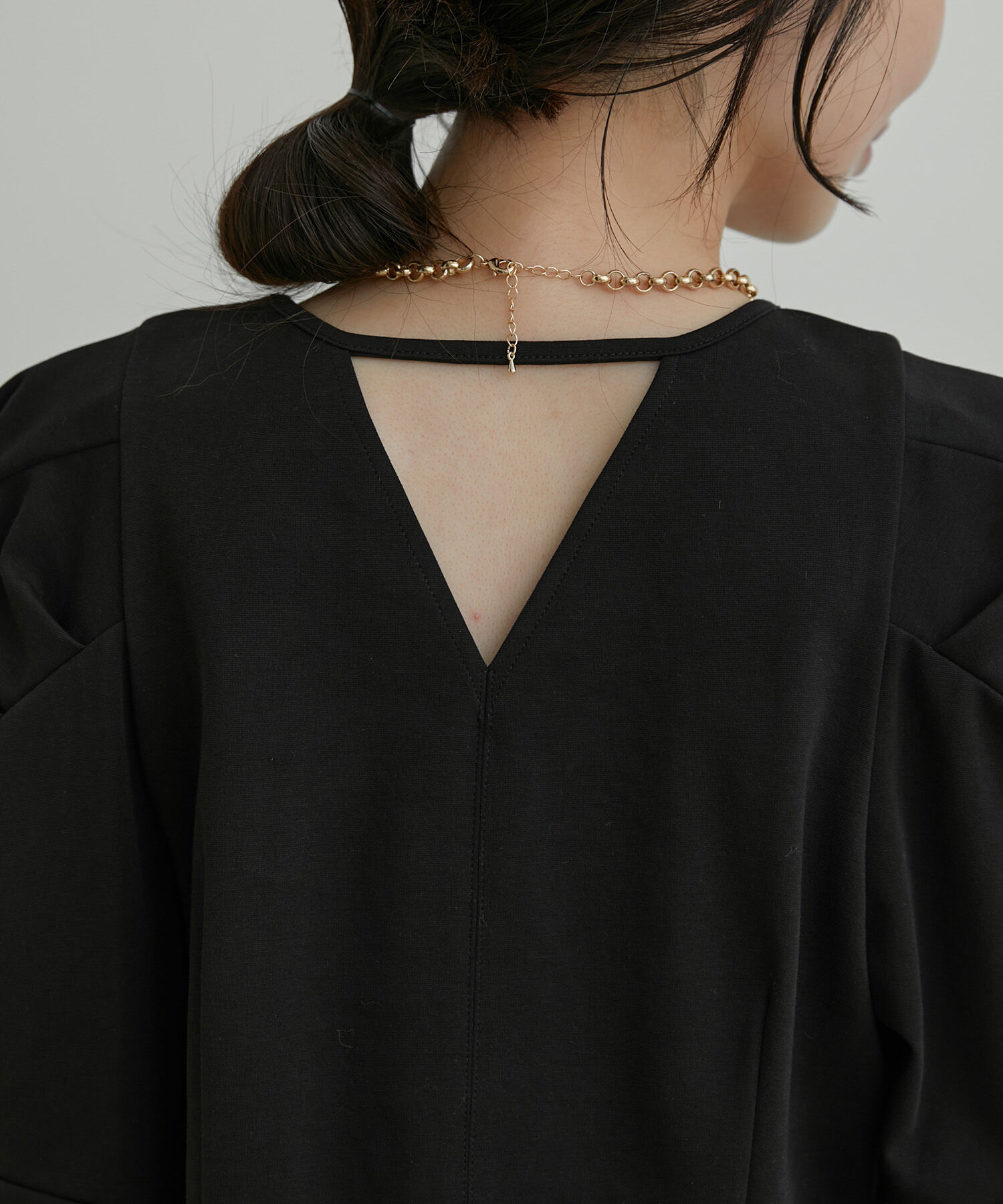 VIS「【洗える】タックボリュームスリーブカットソー」|Tシャツ・カットソー|