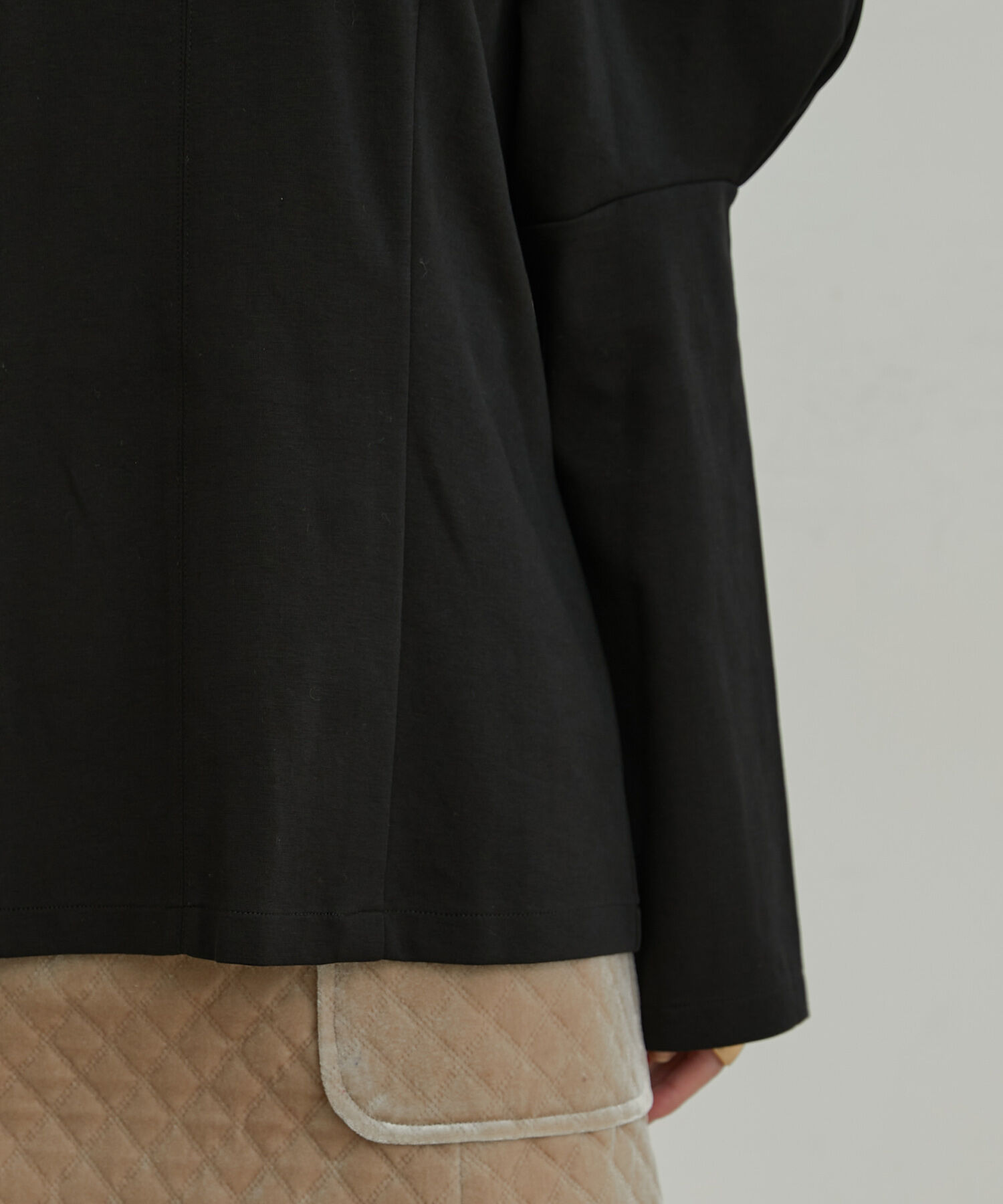 VIS「【洗える】タックボリュームスリーブカットソー」|Tシャツ・カットソー|