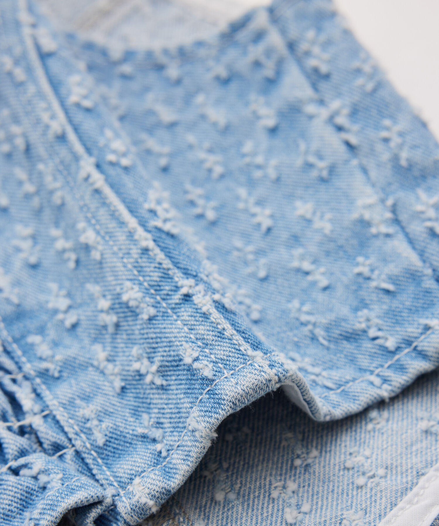 VIS「【セットアップ対応】切替ラインデニムビスチェ【洗える】」|ベスト・ジレ|