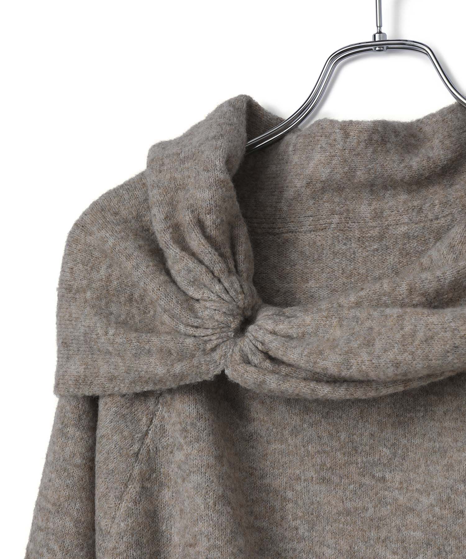 VIS「【2WAY】ミックスヤーンオフショルダーニット」|ニット・セーター|