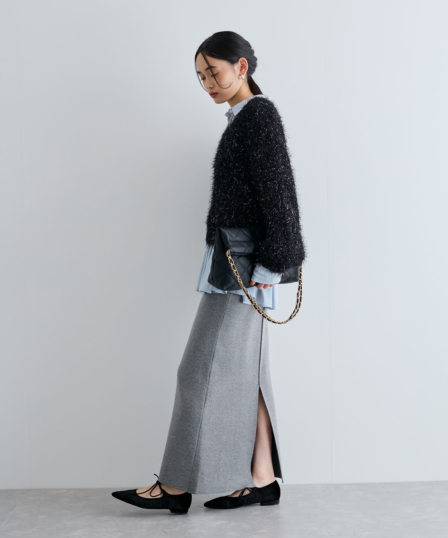 VIS「【洗える】ふわキラニットプルオーバー」|ニット・セーター|