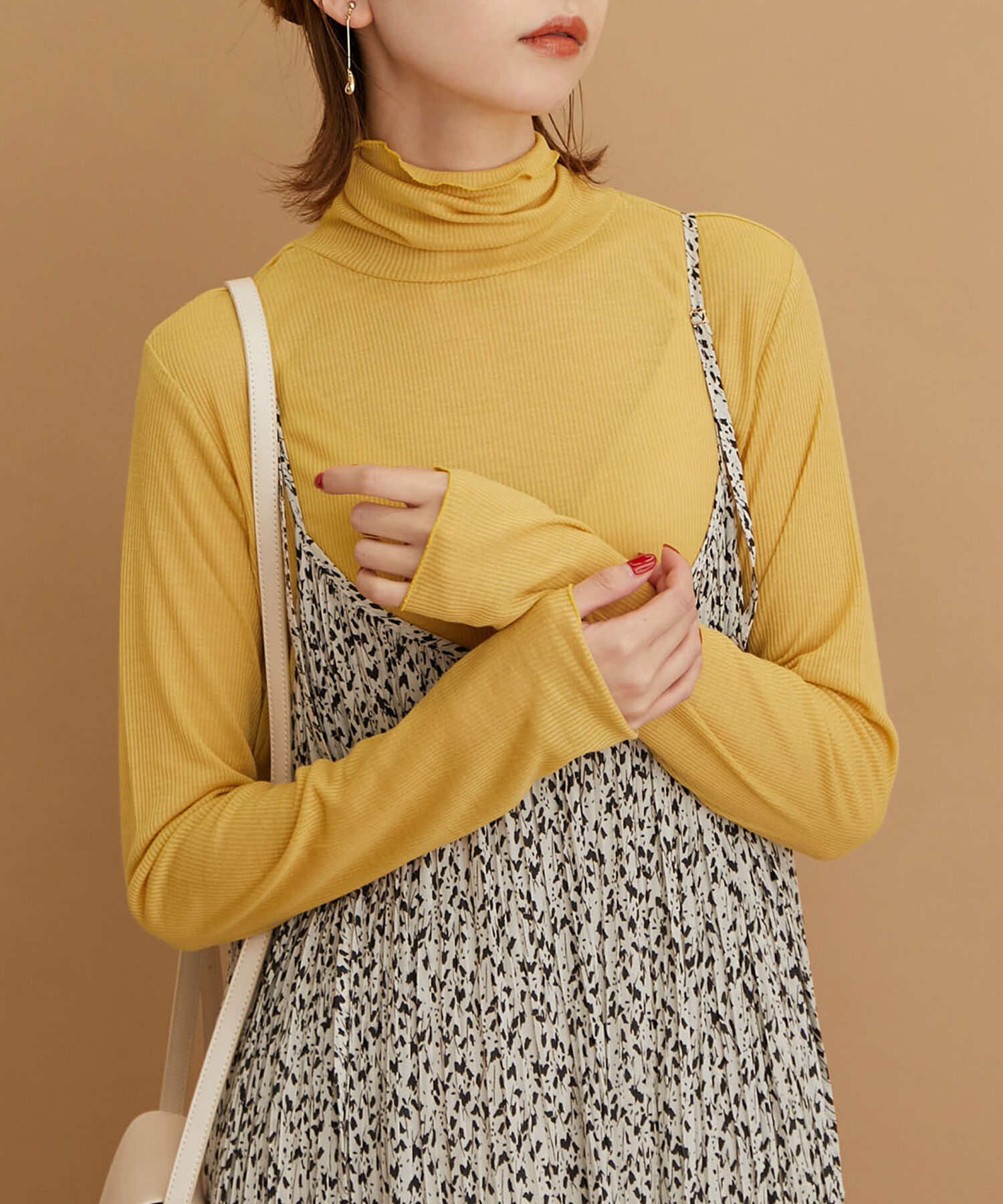 Rope&rsquo;Picnic「【WEB限定カラー:チャコール,オレンジ】シアーカットタートル」|Tシャツ・カットソー|