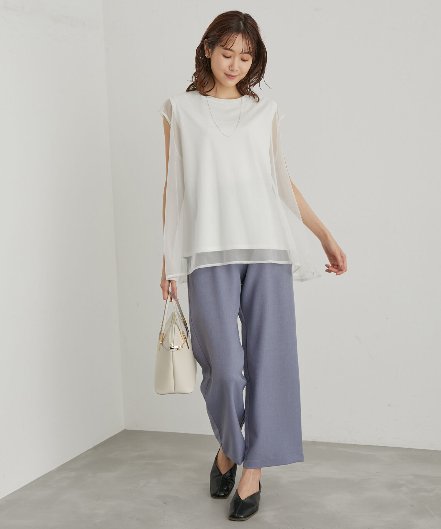 Rope&rsquo;Picnic「チュールカットトップス」|Tシャツ・カットソー|