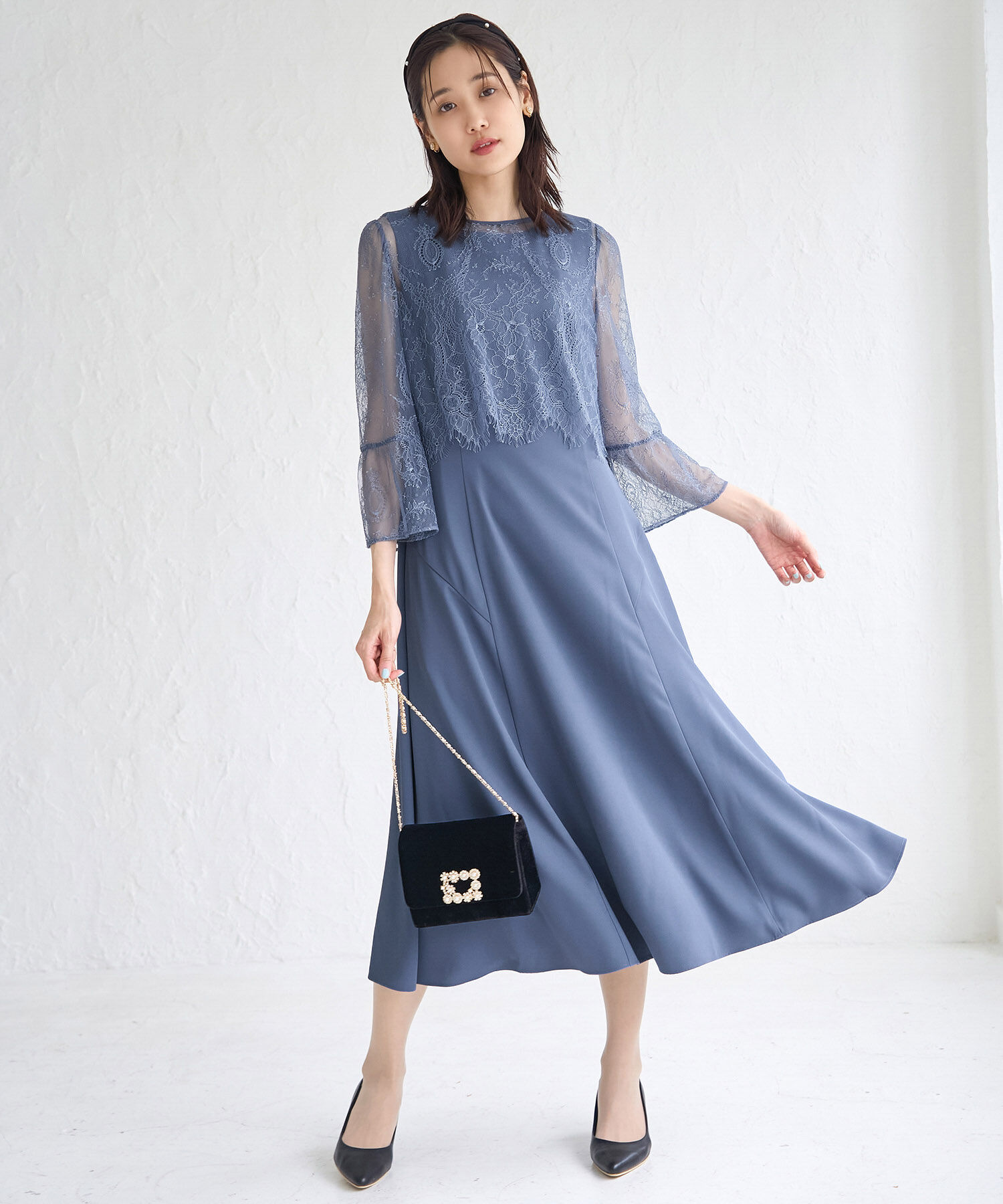 Rope&rsquo;Picnic「【Mon E&rsquo;toile/モンエトワール】結婚式にも/レースセットDRESS」|ドレス|