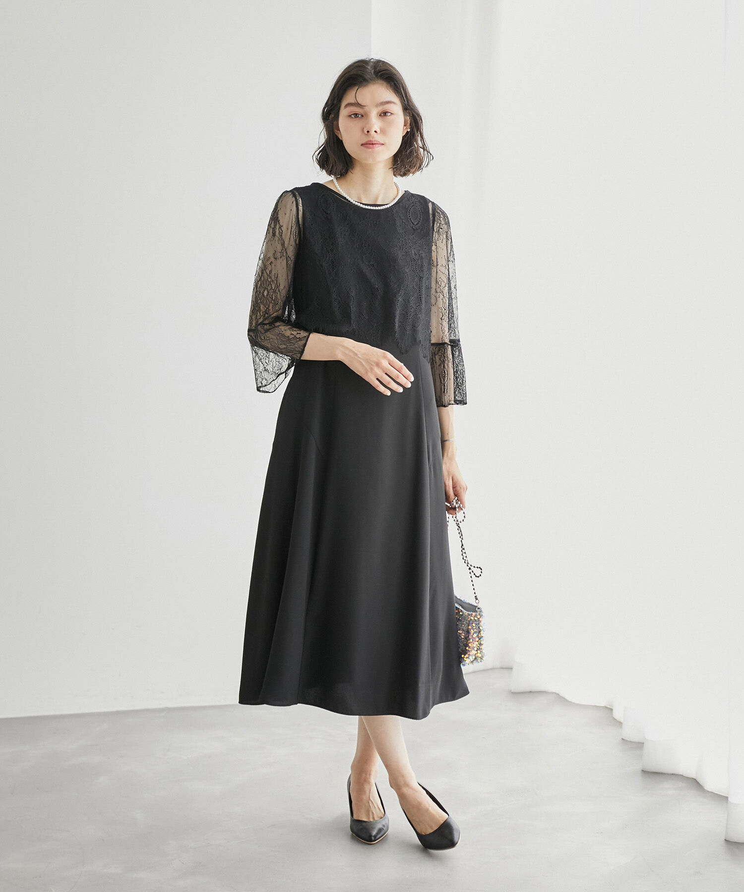 Rope&rsquo;Picnic「【Mon E&rsquo;toile/モンエトワール】結婚式にも/レースセットDRESS」|ドレス|