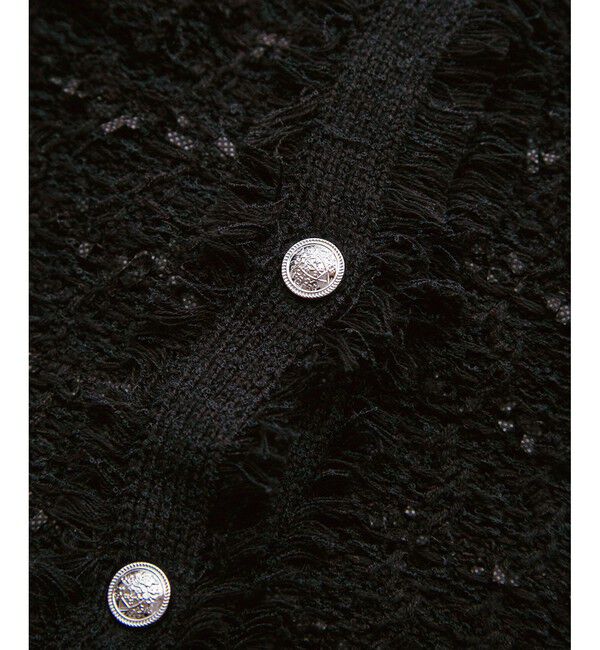 Rope&rsquo;Picnic「【WEB限定カラー】【サマー・ツイード】着丈が選べるジレベスト/スリーブレスカーディガン」|カーディガン|