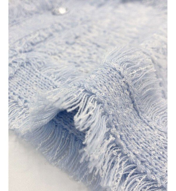 Rope&rsquo;Picnic「【WEB限定カラー】【サマー・ツイード】着丈が選べるジレベスト/スリーブレスカーディガン」|カーディガン|