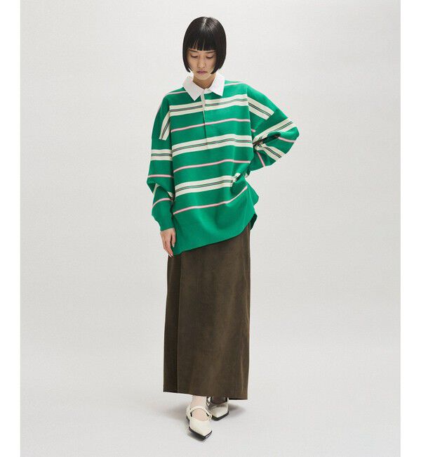 ADAM ET ROPE'「シンセティックスエードペンシルマキシスカート」|スカート|