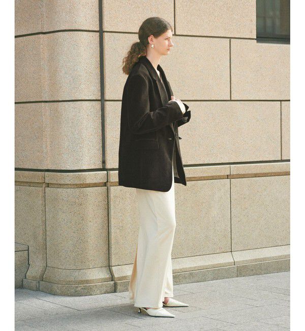 ADAM ET ROPE'「【EMOELLE】コットンキュプラシングルジャケット」|テーラードジャケット|