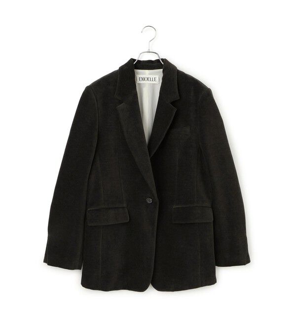 ADAM ET ROPE'「【EMOELLE】コットンキュプラシングルジャケット」|テーラードジャケット|