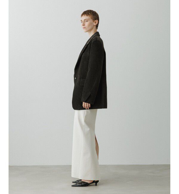 ADAM ET ROPE'「【EMOELLE】コットンキュプラシングルジャケット」|テーラードジャケット|