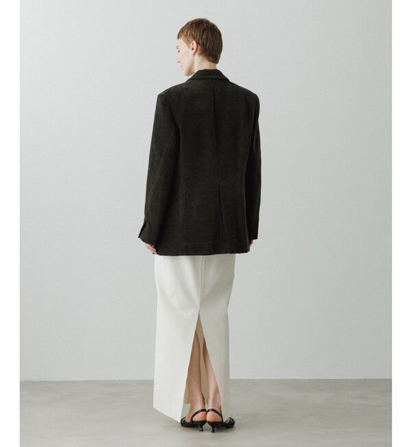 ADAM ET ROPE'「【EMOELLE】コットンキュプラシングルジャケット」|テーラードジャケット|